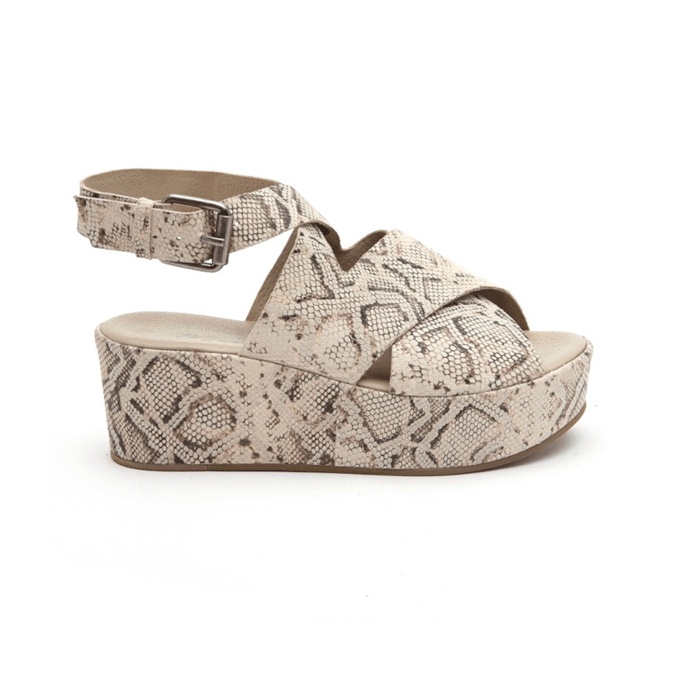AMUSE SOCIETY SNAKESKIN WEDGES